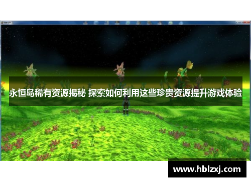 永恒岛稀有资源揭秘 探索如何利用这些珍贵资源提升游戏体验